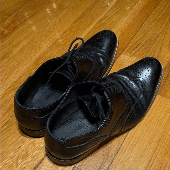 Stacy Adam’s Black Leather Men's Dress Shoes Size 11 - Picture 2 of 6